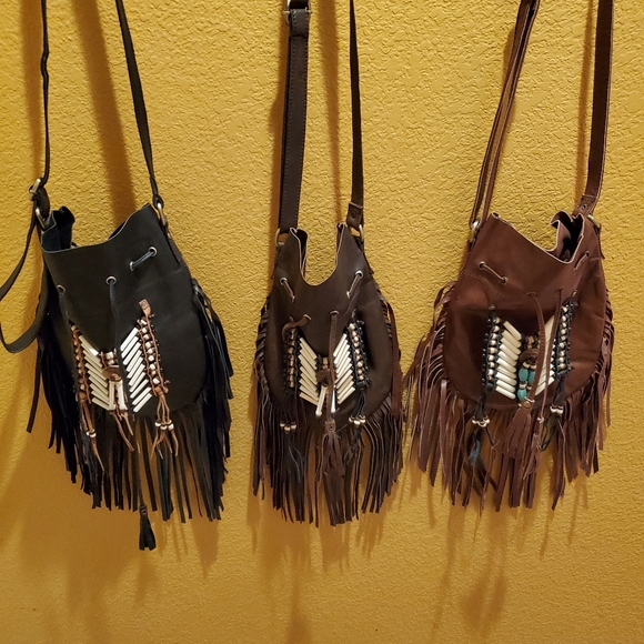 5 Star Retro Crossbody Med Fringe Bag - Picture 8 of 8